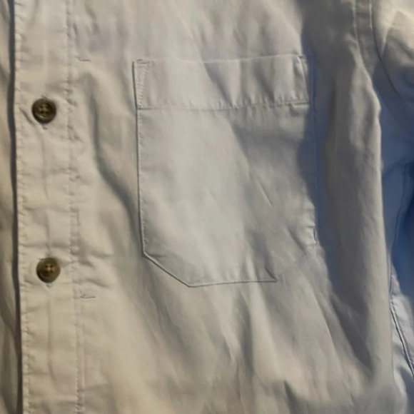 Eddie Bauer mens blue classic fit button down shirt size small - Picture 3 of 8